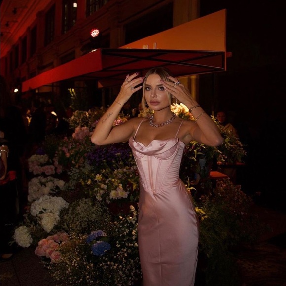 House of cb Charmaine Blush Maxi Dress - Picture 2 of 3